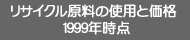 リサイクル原料の使用と価格